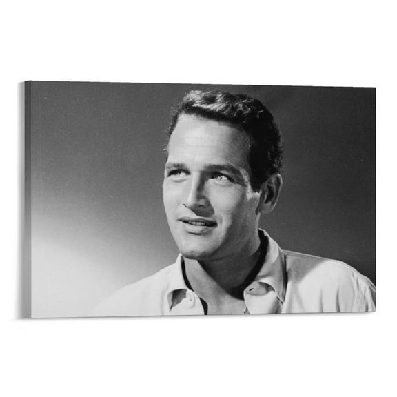 Paul Newman Famous Actor Poster Picture Print Canvas Poster Wall Paint Art Posters Decor Modern Home Artworks Gift 16x24inch(40x60cm)