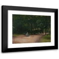 thumbnail image 1 of Paul Peel 24x19 Black Modern Framed Museum Art Print Titled - Feeding Birds in the Park (1889), 1 of 5