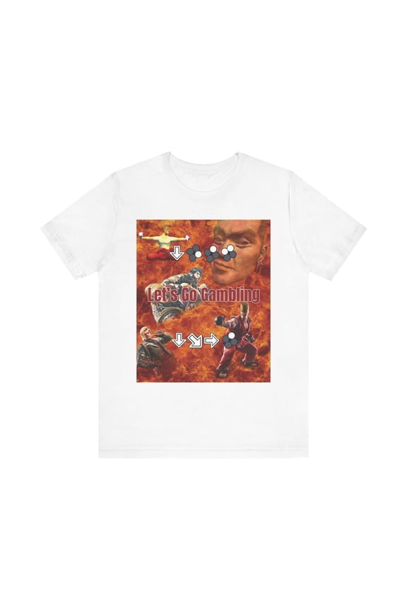 Paul Phoenix Tee, Tekken Shirt, Gamer Gift, Video Game Apparel, Martial Arts Clothing, Unisex Fit, Gambling Time!