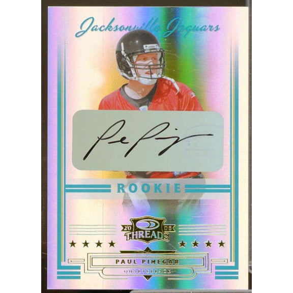 Paul Pinegar Rookie Card 2006 Donruss Threads Rookie Autographs #156