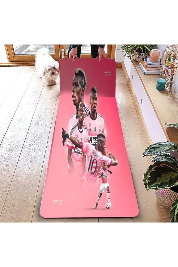 Paul Pogba yoga mat offers comfortable sPaul Pogbaport, anti-slip stability, and portability, with vibrant designs to keep your practice energized anywhere.