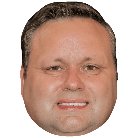 Paul Potts (Smile) Celebrity Mask, Flat Card Face, Fancy Dress Mask