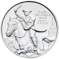 thumbnail image 1 of Paul Revere 1/2 Oz Silver Rounds, 1 of 3