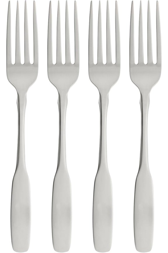 Paul Revere Fine Flatware Dinner Forks, Set of 4 , 18/10 Stainless Steel, Silverware Set, Dishwasher Safe