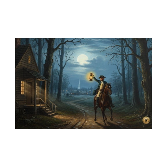 Paul Revere Midnight Ride America 250th Anniversary Revolutionary War Unframed Paper Print