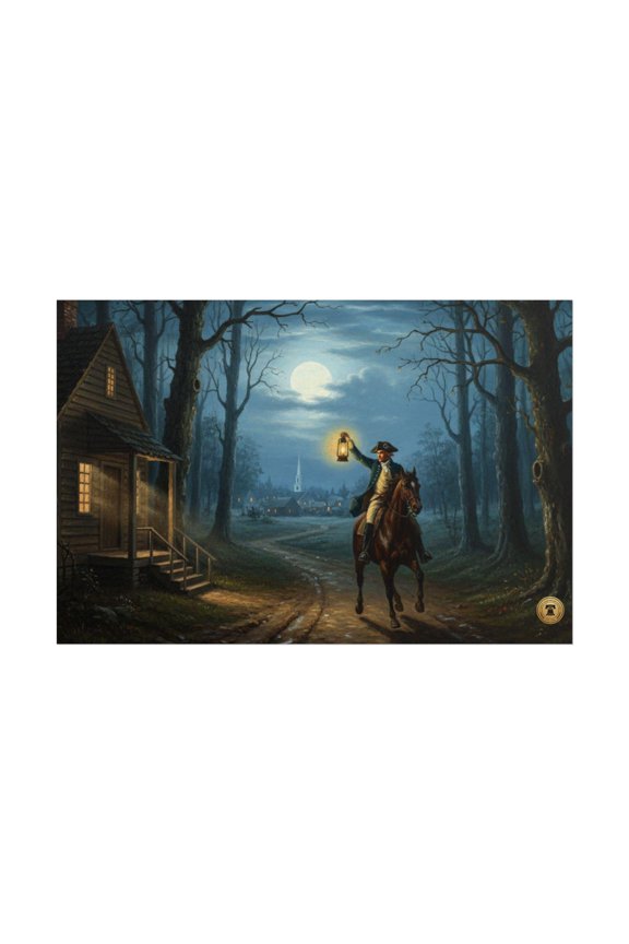 Paul Revere Midnight Ride America 250th Anniversary Revolutionary War Unframed Paper Print
