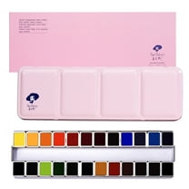 Paul Rubens Artist Grade Watercolor Paint Set, 24 Colors with Portable Box for Artists, Beginners, Hobbyists, Art Paints, Gift for illustrtor