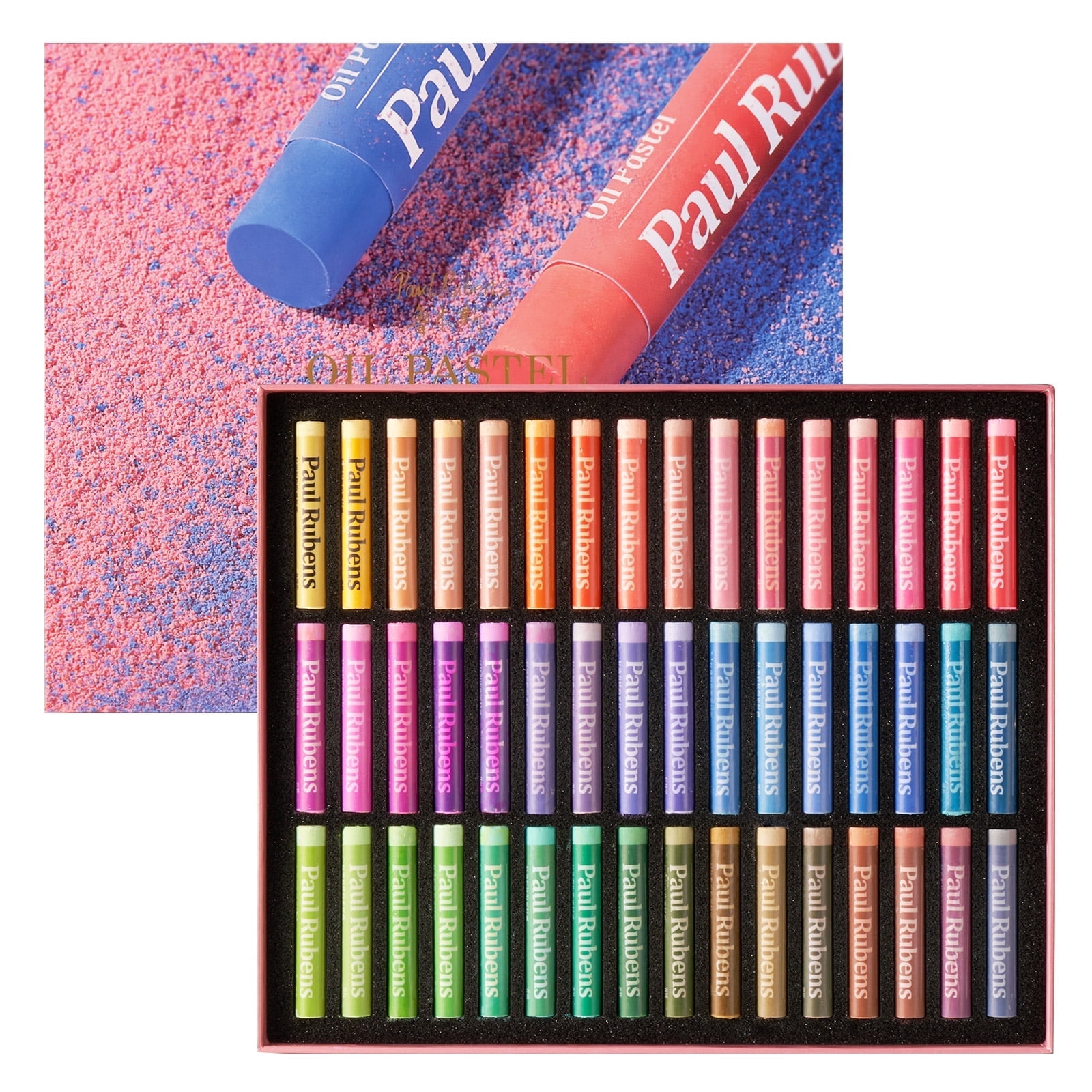 Paul Rubens Oil Pastels, 48 Macaron Colours Soft Pastels Non-Toxic Pastels for Artists, Students