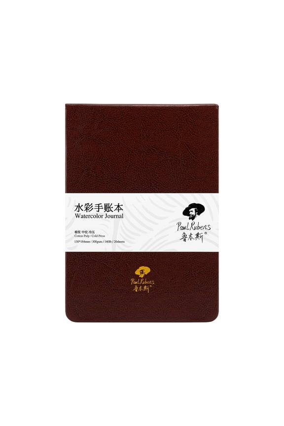 Watercolor Journal, 100% Cotton Acid-Free Cold Press Watercolor Sketchbook 7.24 x 5.12'' 140lb/300gsm 20 Sheets Watercolor Paper for Watercolors, Gouache, Acrylics