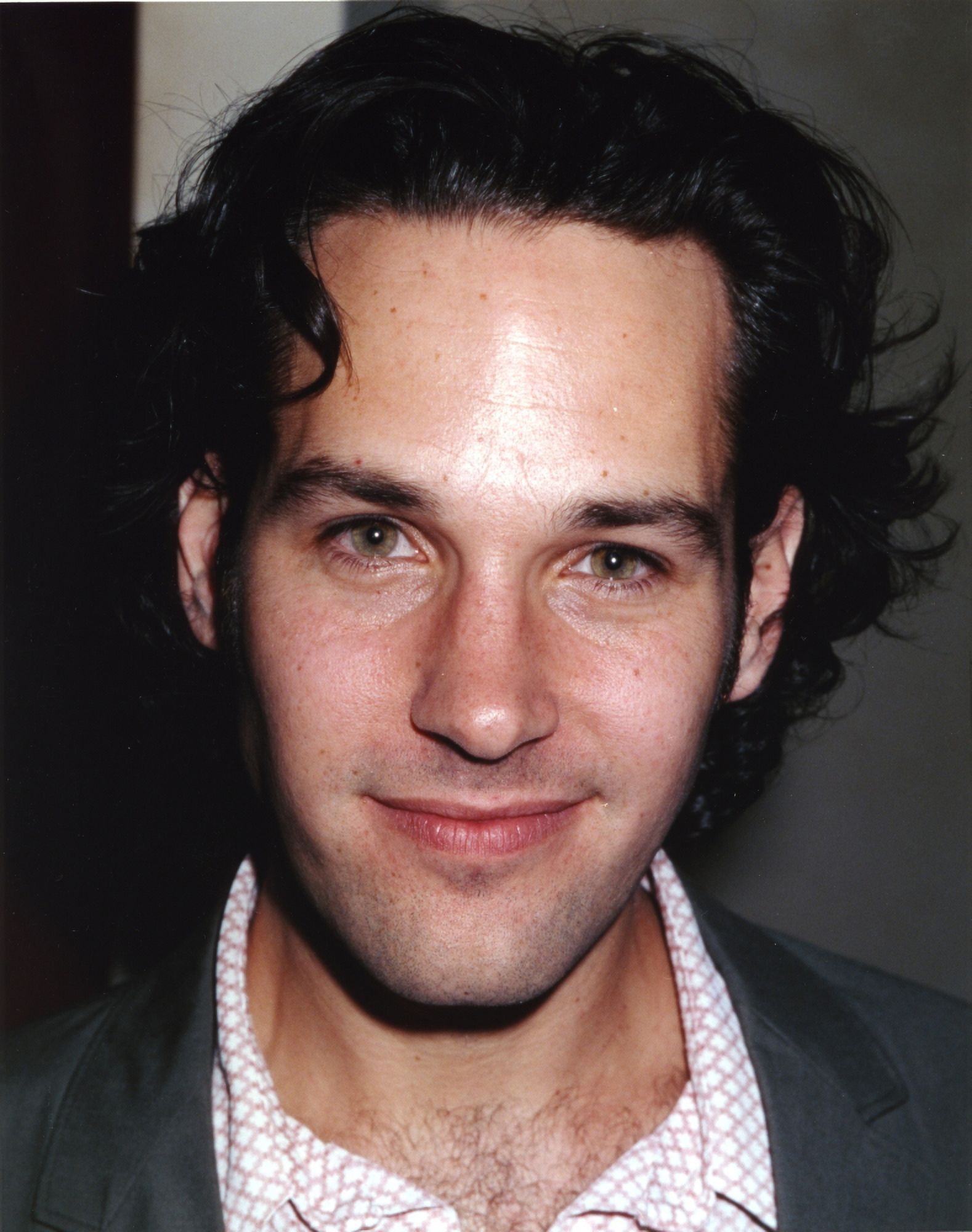 Paul Rudd smiling Portrait in Gray Coat Photo Print (24 x 30) - Walmart.com