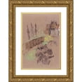 thumbnail image 1 of Paul Sérusier 11x14 Gold Ornate Wood Frame and Double Matted Museum Art Print Titled - Landscape with Houses (circa 1905-1910), 1 of 4