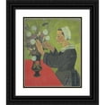 thumbnail image 1 of Paul Sérusier 12x14 Black Ornate Wood Framed Double Matted Museum Art Print Titled: Breton at Bouquet (Huelgoat) (1892-1893), 1 of 5
