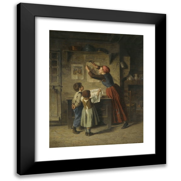 Paul Seignac 12x14 Black Modern Framed Museum Art Print Titled - The New Decor