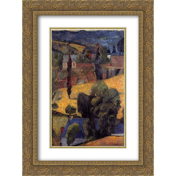 Paul Serusier 2x Matted 18x24 Gold Ornate Framed Art Print 'Landscape'