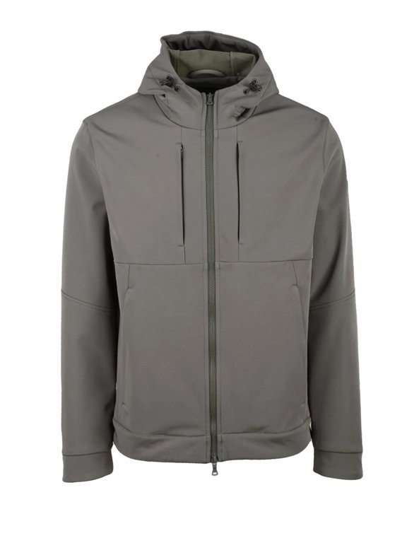 Military Green Polyester Softshell Jacket (Men's)