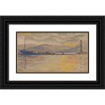 thumbnail image 1 of Paul Signac 14x10 Black Ornate Wood Framed Double Matted Museum Art Print Titled: Saint-Tropez, the Port (1894), 1 of 5