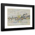 thumbnail image 1 of Paul Signac 14x12 Black Modern Framed Museum Art Print Titled - Sables D'Olonne, View of Port (1913), 1 of 5
