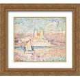 thumbnail image 1 of Paul Signac 2x Matted 24x20 Gold Ornate Framed Art Print 'Cap d'Antibes', 1 of 2