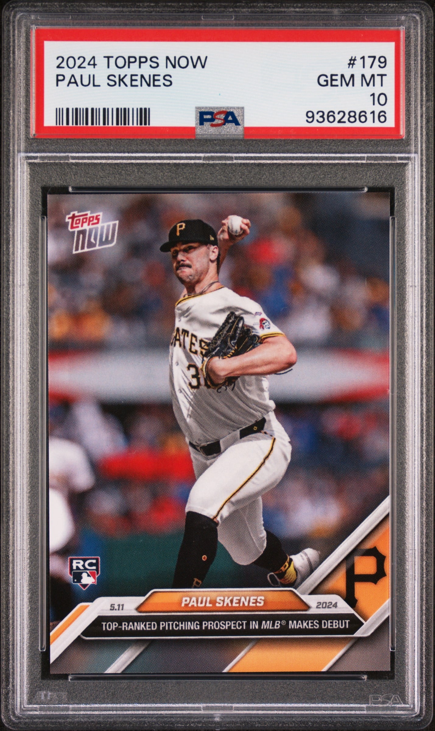 シングルカード Topps - PSA 10 Topps Chrome Update Paul Skenes PSA 10 PAUL SKENES 2024 TOPPS CHROME UPDATE RAYWAVE