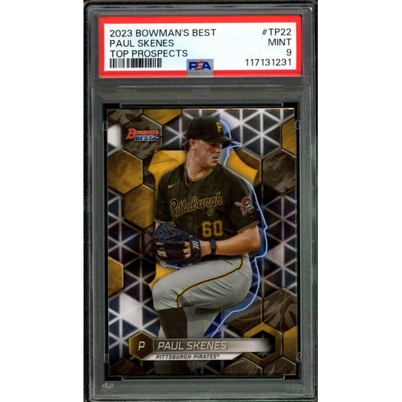 Paul Skenes Rookie Card 2023 Bowman's Best Top Prospects #TP22 PSA 9