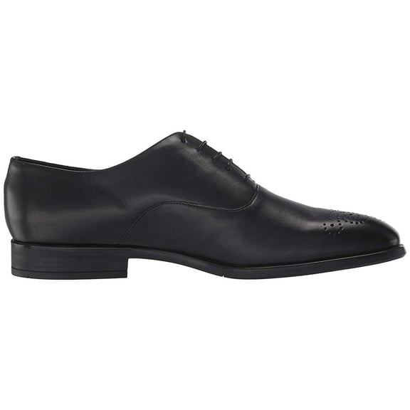 Paul Smith Men's Guy Brogue Toe Leather Oxford Black 8.5M