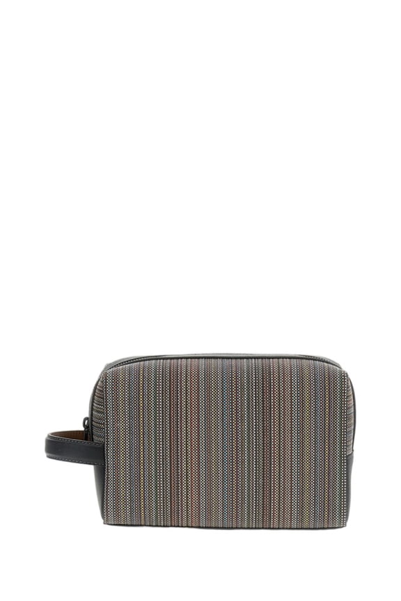 Men's Rectangular Leather Wash Bag Multicolor