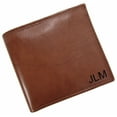 thumbnail image 1 of Paul & Taylor Personalized Monogram Leather Small Hipster Bifold Wallet, 1 of 4