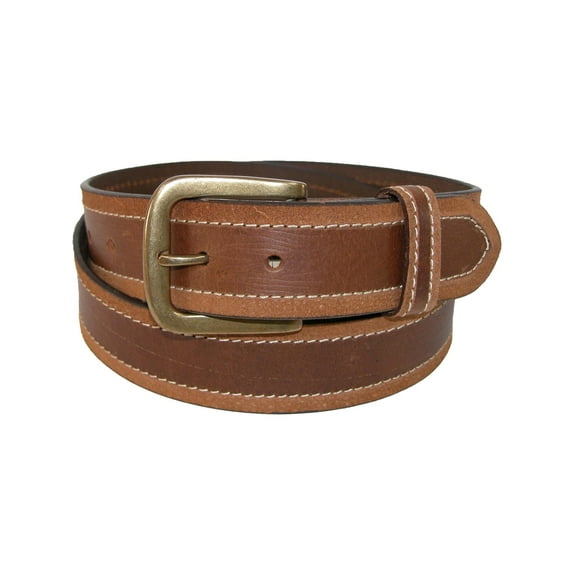 Paul & Taylor    Two Tone Bridle Belt with Removable Buckle (Men Big & Tall)