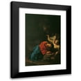thumbnail image 1 of Paul Troger 13x18 Black Modern Framed Museum Art Print Titled - Christ on the Olberg (1750), 1 of 5