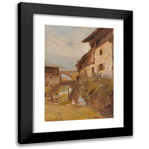Paul Unbereit 11x14 Black Modern Framed Museum Art Print Titled - Tyrolean Motif