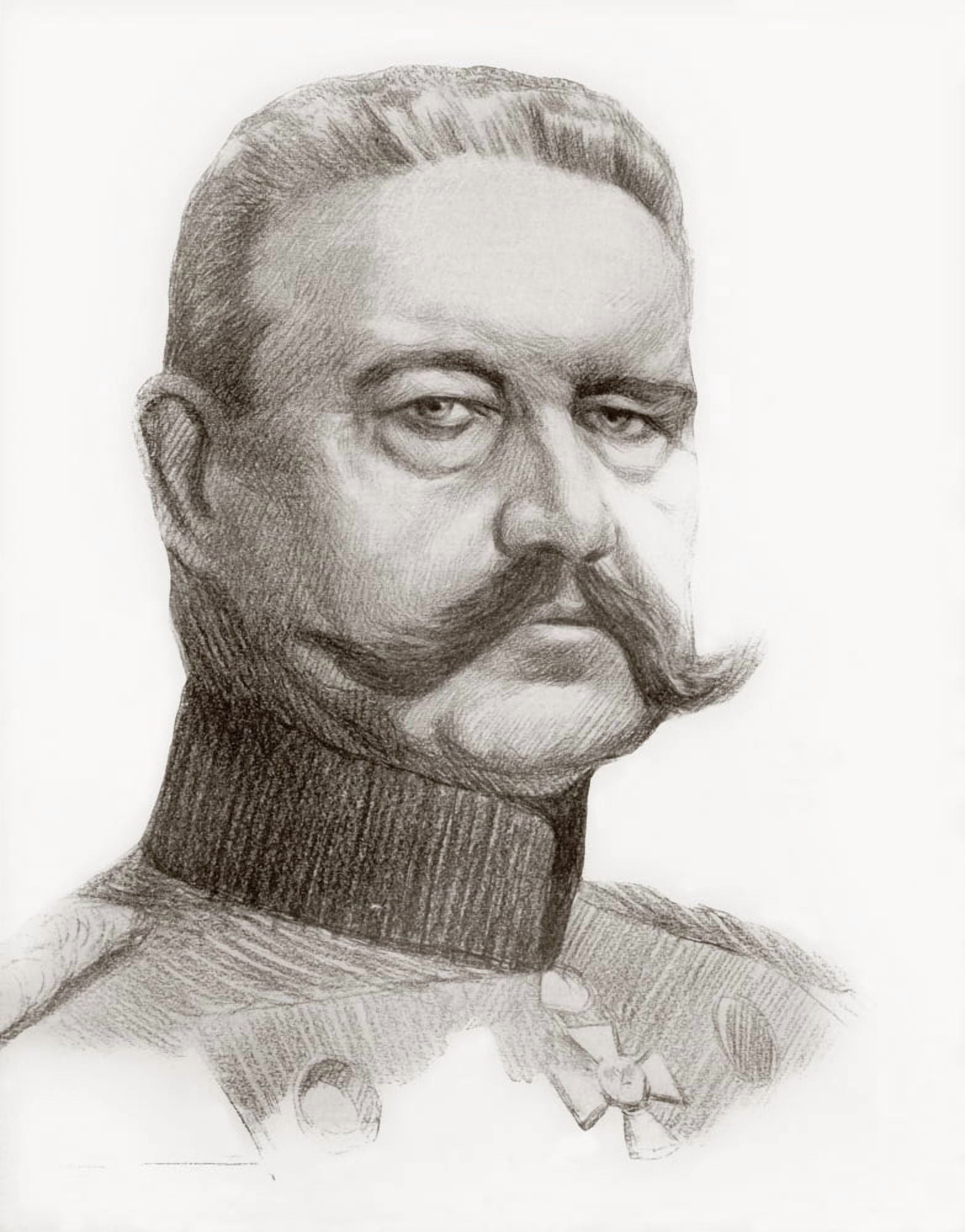 Paul Von Hindenburg 1847 - 1934 German Field Marshal And Second President Of Germany From La Esfera 1914 Canvas Art - Ken Welsh Design Pics (24 x 32)