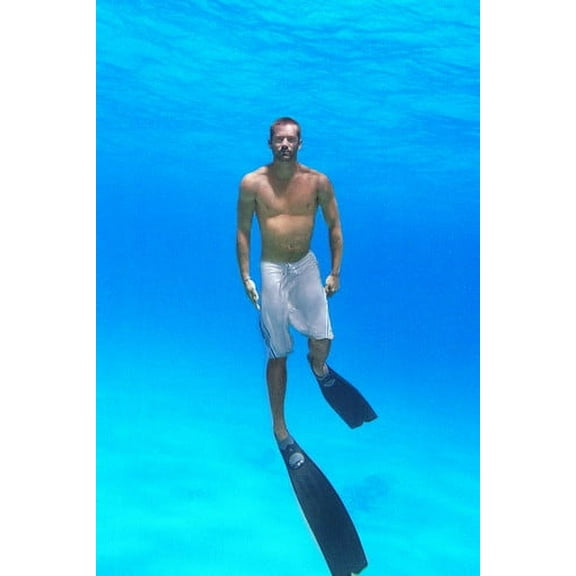 Paul Walker Scuba Diving Barechested Into The Blue 24x36 Poster