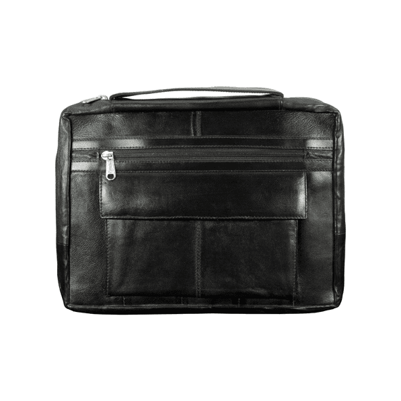 Paul Walter Genuine Leather Religious Bible Book Cover with Handle