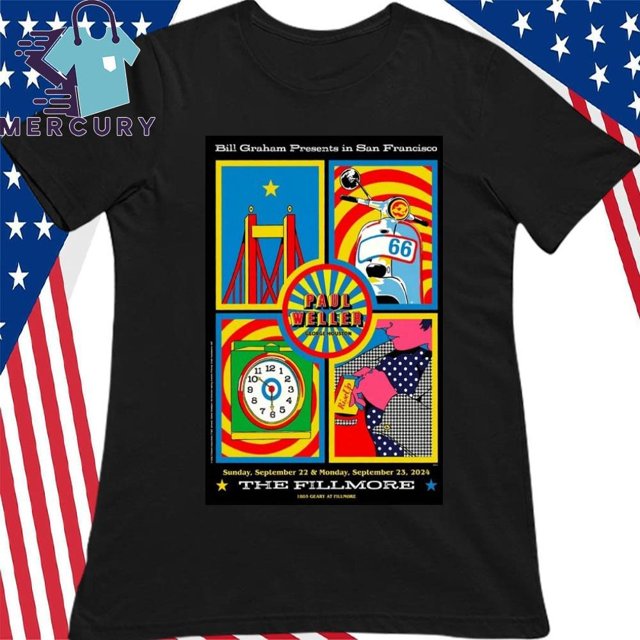 Paul Weller Tour Sep 2223 2024 San Francisco Ca Poster Shirt