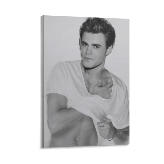 Paul Wesley Canvas Poster Room Aesthetic Poster Print Art Wall Painting Canvas Posters Gifts Modern Bedroom Decor 20x30inch(50x75cm)