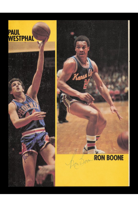 Paul Westphal & Ron Boone Autographed 8x11 Magazine Photo SKU #237822