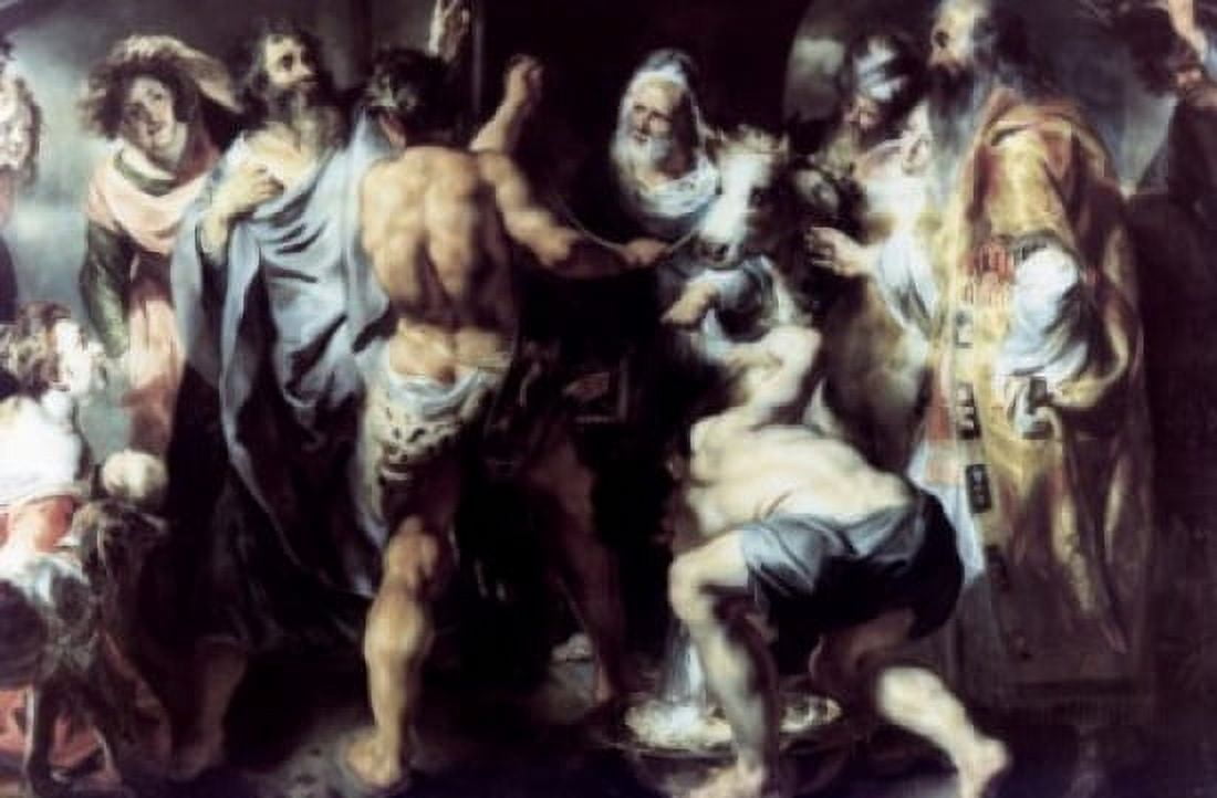 Paul and Barnaba in Lystra by Jacob Jordaens oil on canvas circa 1616 1593-1678 Canvas Art - Jacob Jordaens (18 x 24)