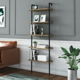 thumbnail image 1 of Paula 5-Tier Wall Mount Bookshelf, Gold, 1 of 9