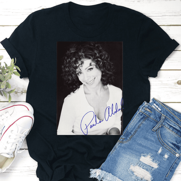 Paula Abdul T-shirt Tee Short sleeve Black All size