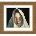 thumbnail image 1 of Paula Modersohn Becker 2x Matted 24x20 Gold Ornate Framed Art Print 'Still life, child's head with a white cloth', 1 of 2