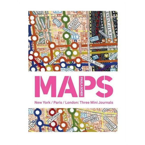 Paula Scher MAPS New York/Paris/London : Three Mini Journals