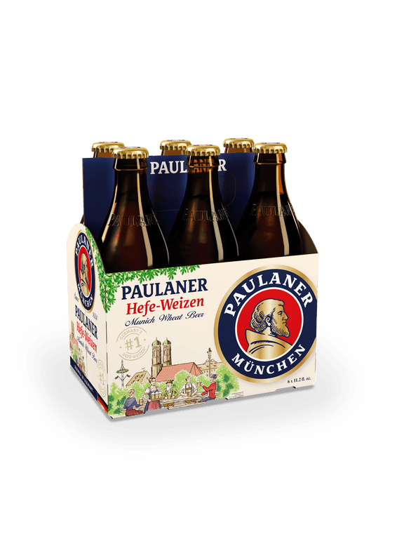 Hefeweizen Wheat Craft Beer, 6 Pack, 12 fl oz Glass Bottle ABV: 5.5%