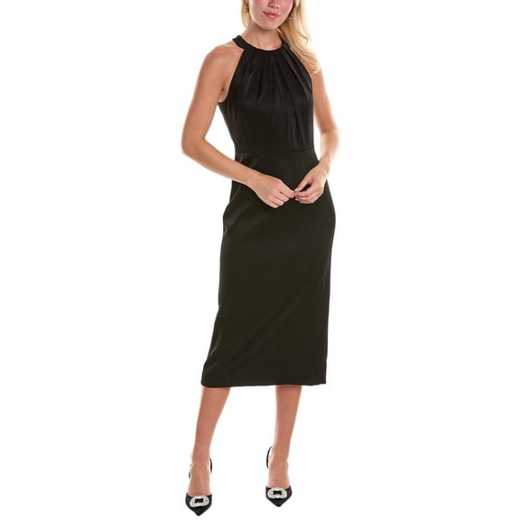 Paule Ka womens  Midi Dress, 40, Black