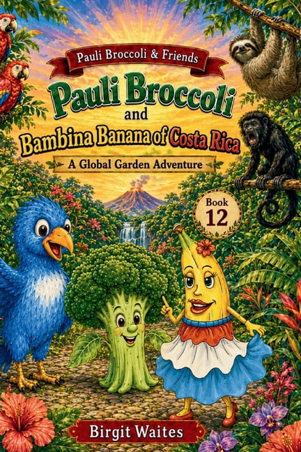 Pauli Broccoli & Friends: The Global Gar Pauli Broccoli and Bambina Banana of Costa Rica: A Fun Children's Picture Book About Costa Rica, Bananas, Spanish Words,, (Paperback)