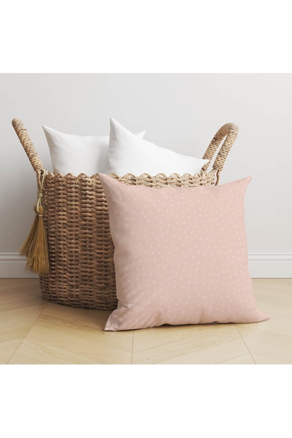 Paulie Pink Throw Pillow