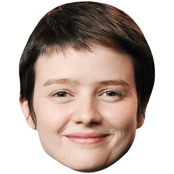 Pauline Etienne (Short Hair) Celebrity Mask, Flat Card Face, Fancy Dress Mask