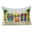 thumbnail image 1 of LR Home Panama Performance Poly Filled Pillow in Multicolored, 14" x 20", 1 of 9