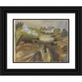 thumbnail image 1 of Pauline Kowarzik 18x15 Black Ornate Wood Framed Double Matted Museum Art Print Titled - Building Site of the I. G. Farben (1929), 1 of 5