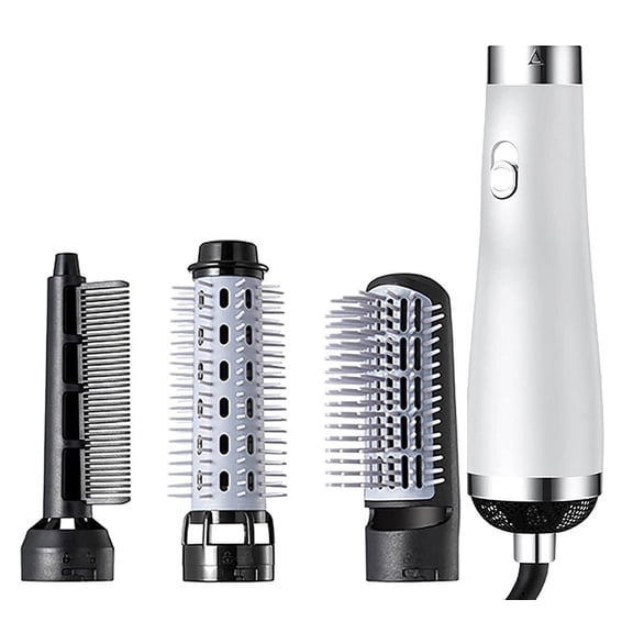 Paulista Beauty 5 in 1 Ionic Hot Air Brush, Negative Ion Anti-Frizz, Shine Enhancer | Volumizer, Hair Curler, Brush, Comb, and 1200-Watt Hair Dryer | Detangles, Smooths, Curls, Dries, and Straightens