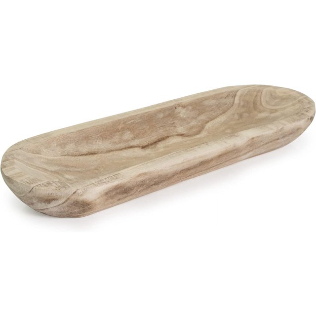 Paulownia Wood Decorative Dough Bowl For Centerpiece Display, Potpourri